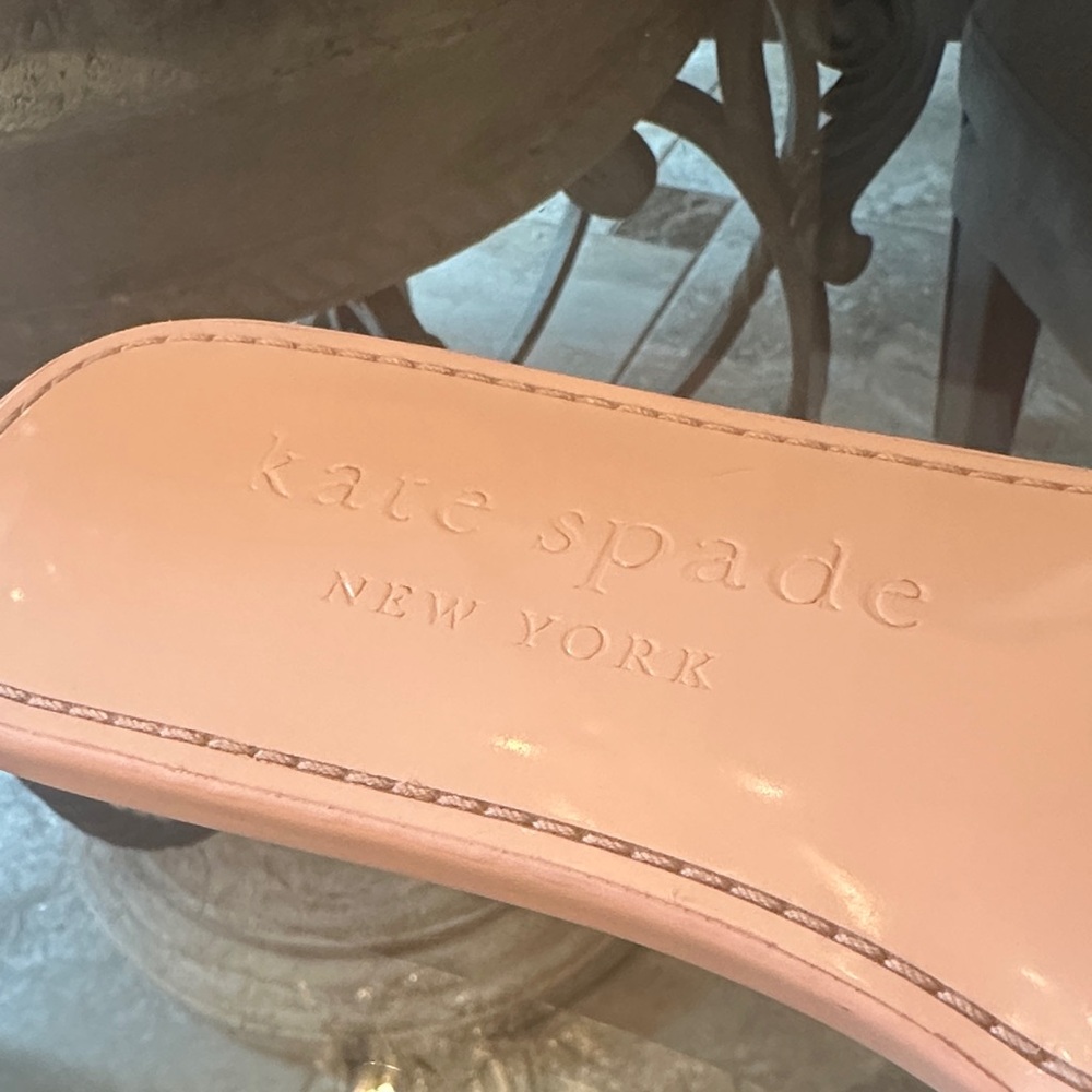 Brand New $120 Kate Spade Pink Rhinestone All That Glitters Slide Sandals sz 9.5 - Picture 2 of 16
